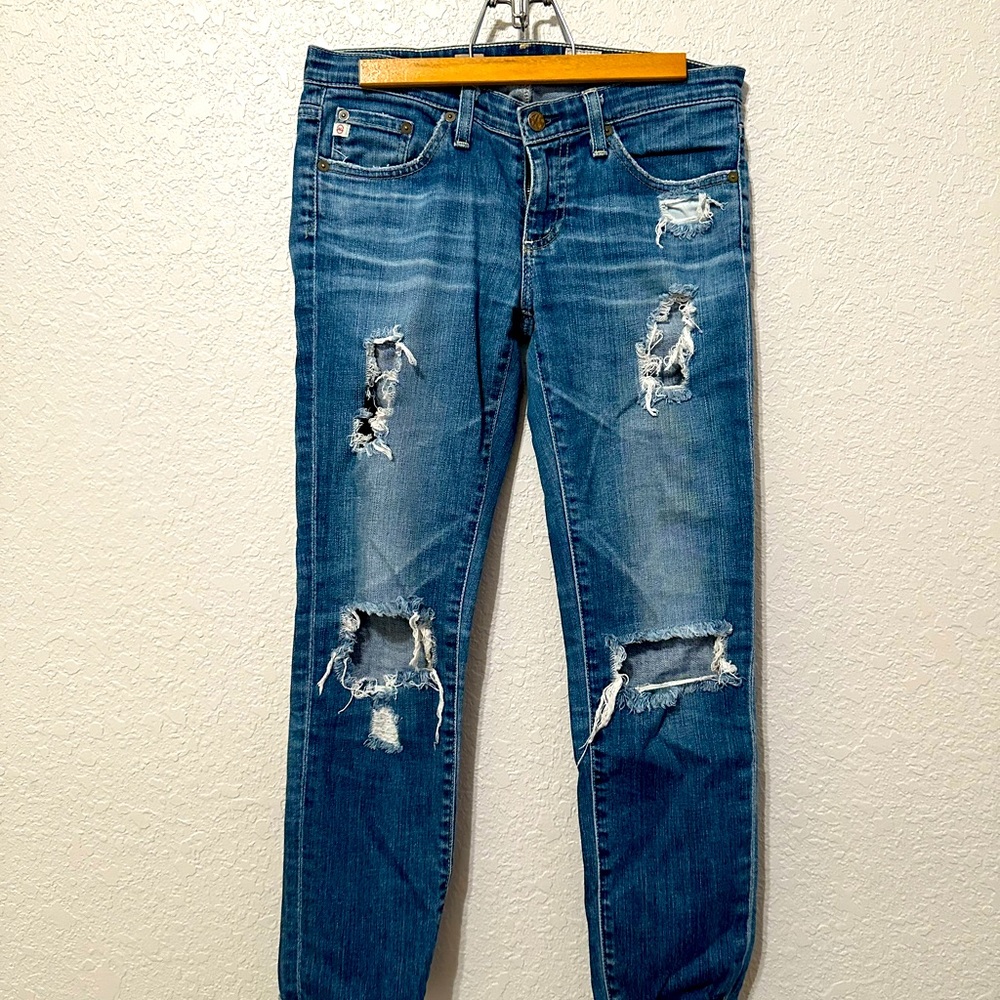 Stilt roll up cigarette roll up ag jeans size 26 distressed